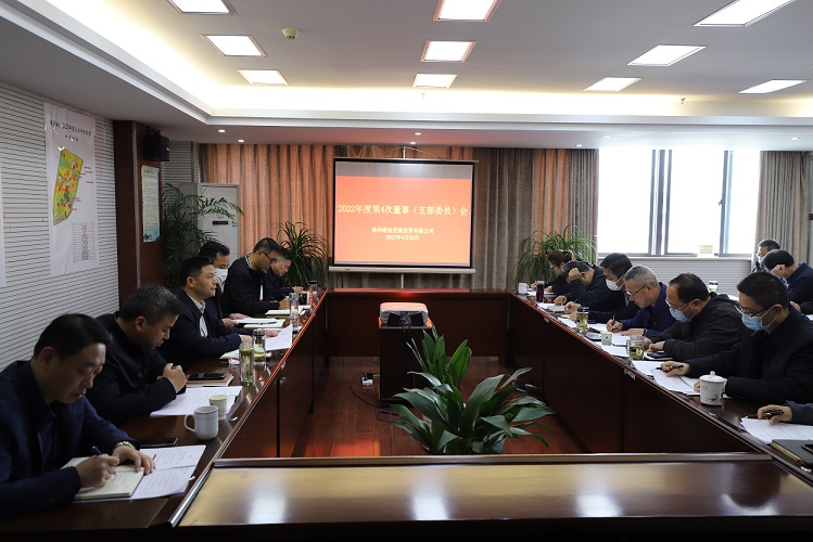维扬发投召开2022年度第4次董事（支部委员）会